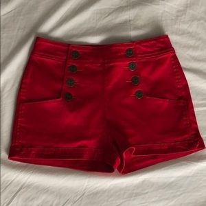 Express Red Shorts